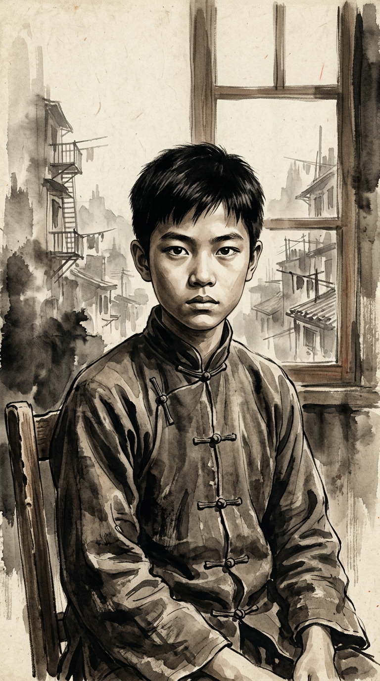 Portrait of a member of the Chan family, Sai Ying Pun, 1920